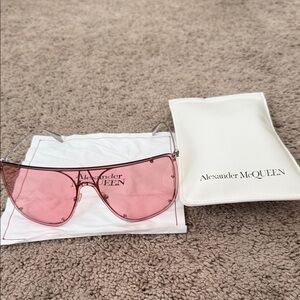 Alexander McQueen Rose-Tinted Sunglasses